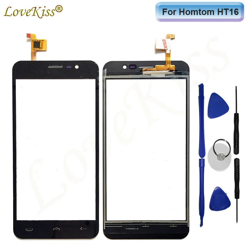 5," HT16 сенсорный Экран TP спереди Панель для HOMTOM HT16 Сенсорный экран сенсорный ЖК-дисплей дигитайзер внешняя Стекло линзой заменой инструмента