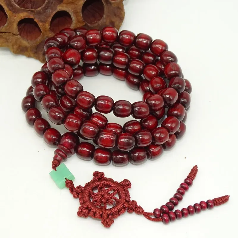 Многослойные сандалии молитвенный буддистский браслет с бусинами Mala Buddha Charm 108