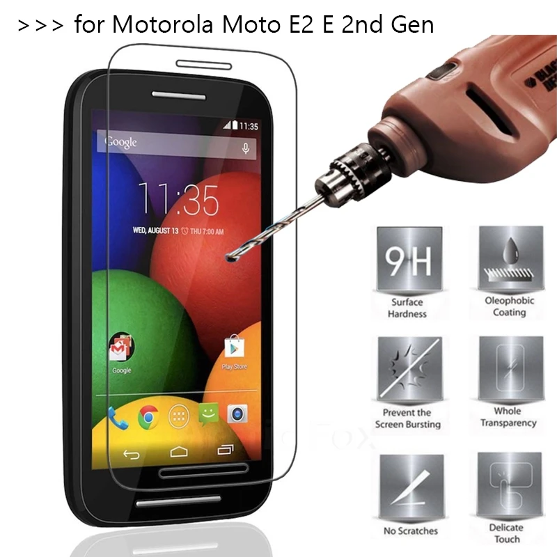 2 шт./лот закаленное Стекло для Motorola MOTO E2 E 2nd Gen XT1505 XT1524 Экран протектор Защитная