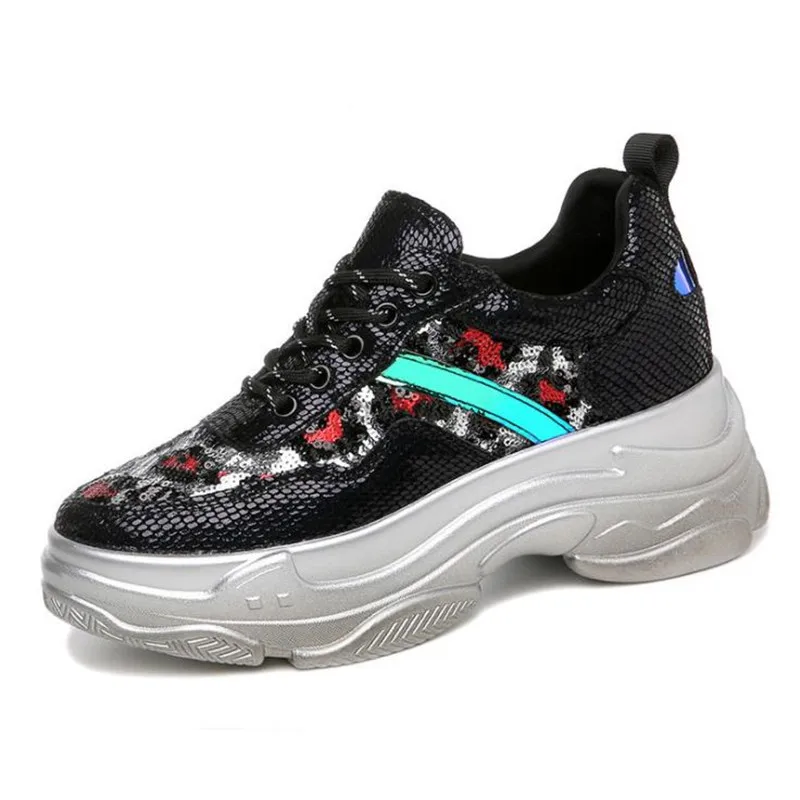 New women's single shoes fall winter fashion microfiber Lace-UP sneakers thick bottom round head comfortable women's shoes