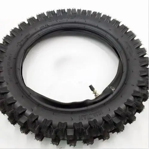 Задняя шина TDPRO 80/100 12 дюймов Knobby + внутренняя резиновая трубка в комплекте 3 00