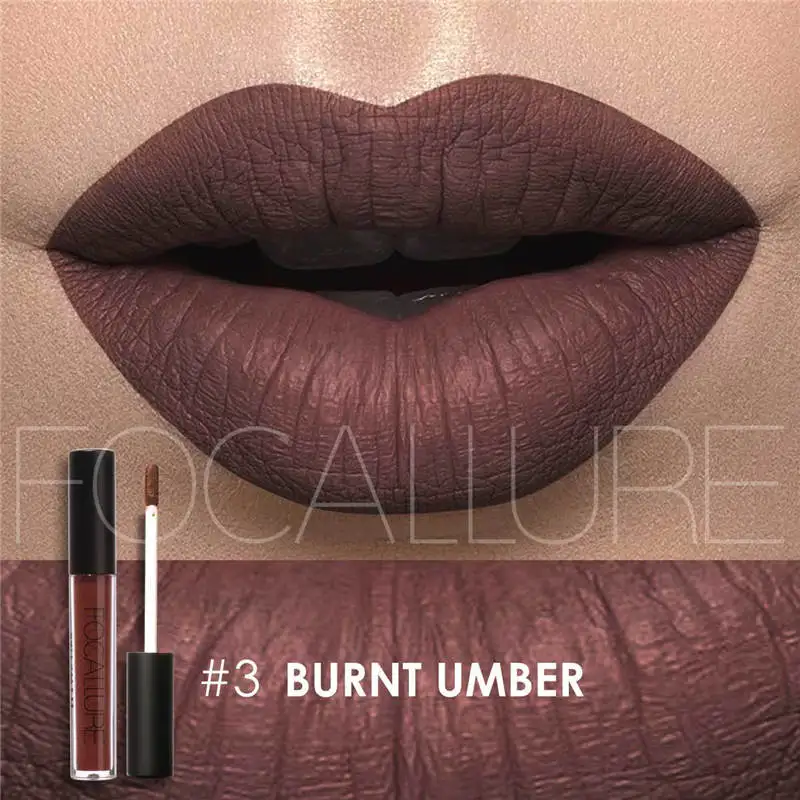 B 03 FOCALLURE высокое качество металла цвет помады жемчужного цвета золота губная помада фиолетового цвета металлик на протяжении длительного периода времени маркировки Цвет Макияж для губ - Цвет: B 03