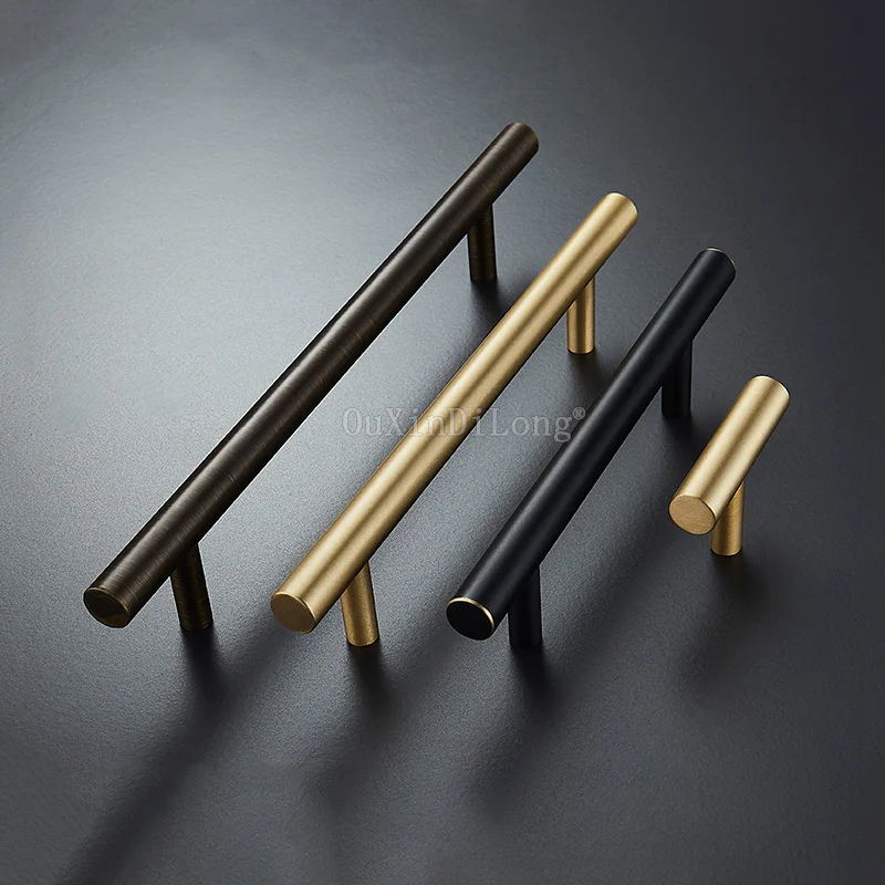 

Top Designed 8PCS European Solid Brass Cabinet Pulls Handles Cupboard Wardrobe Drawer Kitchen Cabinet Handles and Knobs