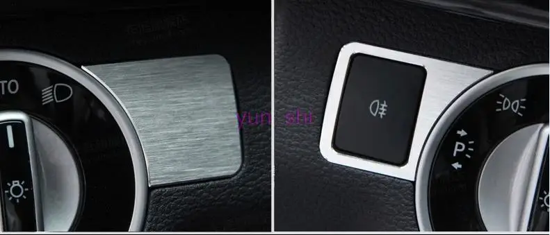 Кнопка регулировки крышки фары декоративная лампа наклейка для Mercedes-Benz A B C E class GLK