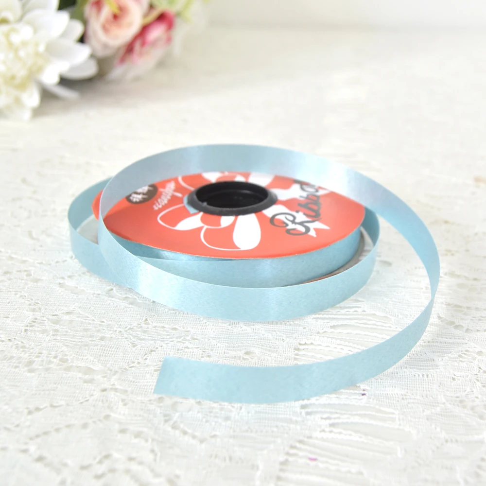 light blue Новинка, 1 шт./лот, лента из фольги для воздушных шаров, 1,2 см х 25 м, для свадьбы, дня рождения, вечеринки, декоративный воздушный шар, ленты для завивки, аксессуары для рукоделия - Цвет: light blue