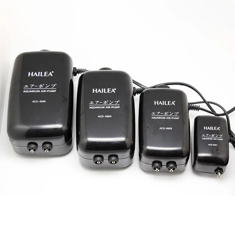 Аквариум HAILEA ACO5501 5503 5504 5505 для аквариума, небольшой Регулируемый пневматический насос, двойное отверстие, одно отверстие, кислородный насос,... (art.: 7abfbead2) - 7abfbead2