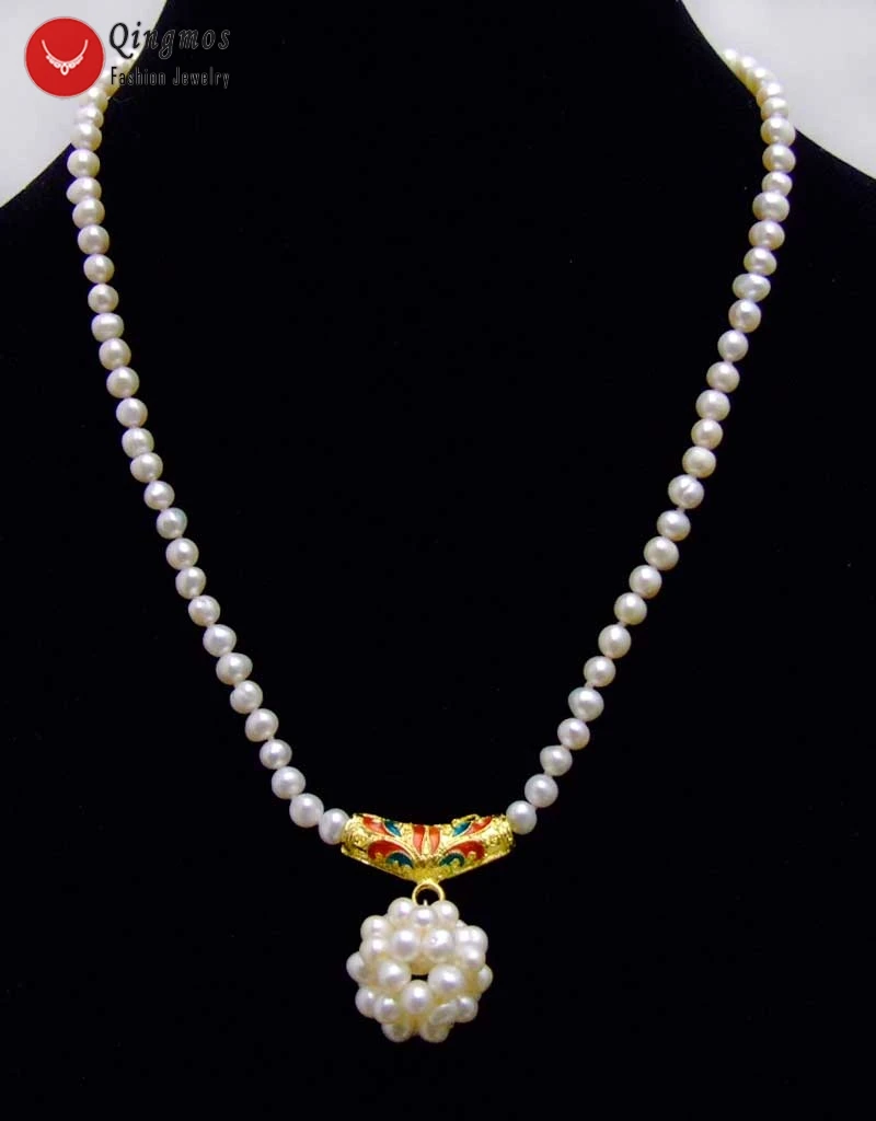 Фото Ожерелье женское круглое с натуральным жемчугом 18 20 мм 5 - купить