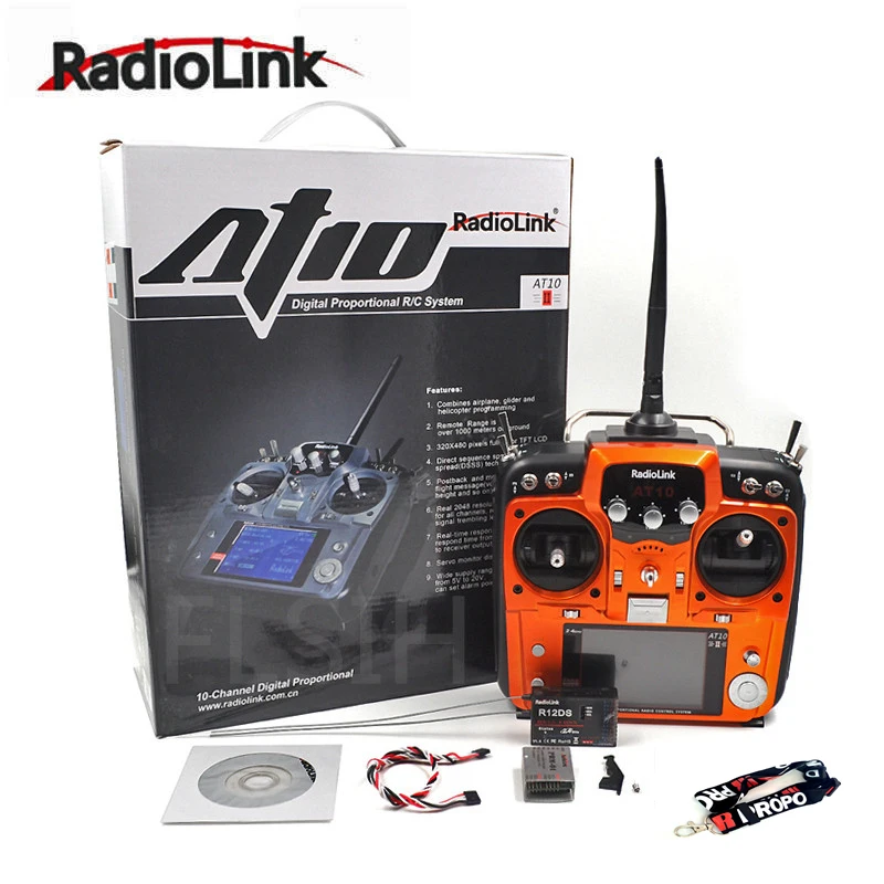 Радиоуправляемый передатчик Radio Ink AT10 II 2 4G 10CH R12DS приемник отправка модуля