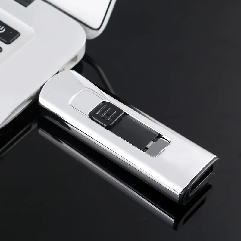 Мини Металл электрическая зажигалка с подключением к USB для Шредер Вольфрам Turbo