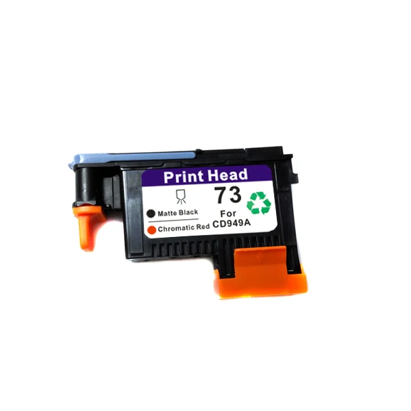 2 шт. Печатная головка совместимая с hp73 CD949A матовая черная Хроматическая красная