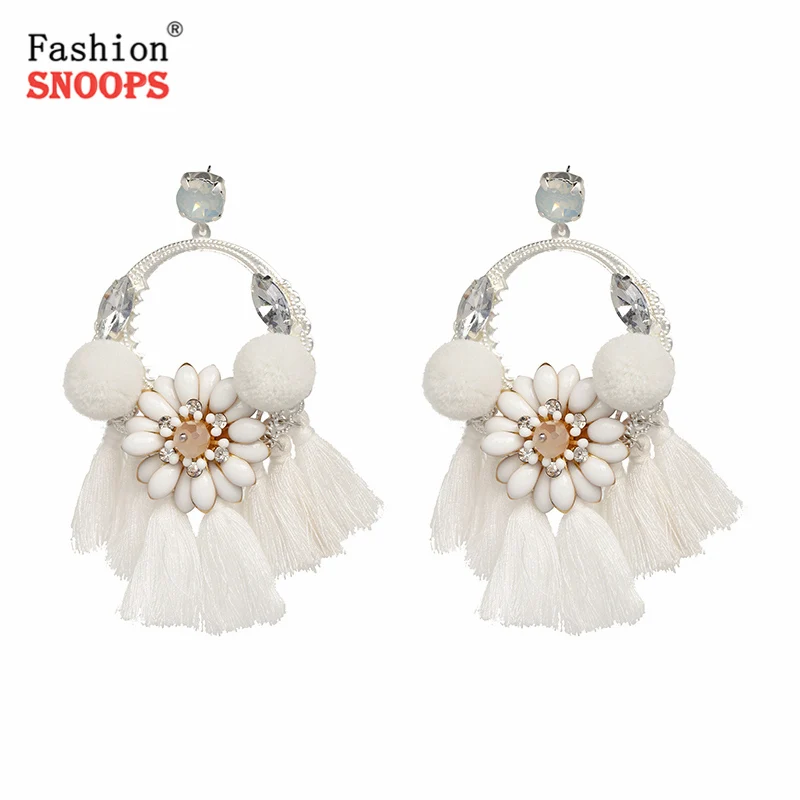 

New Fashion Women Statement Jewelry Bohemian Drop Fringe Earrings Female Long Tassel Earrings Pendientes