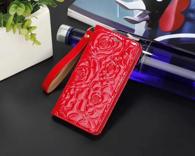 Для Iphone XR XS MAX X 8 7 6 S SE 5 5S 3D цветок кожаный бумажник чехол слот для