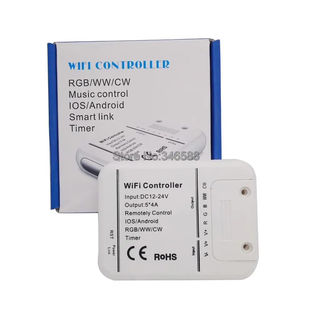 5 канальная Светодиодная лента RGB + CCT с Wi Fi управление музыкой и таймером через