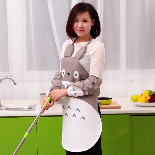 2016 New hot sell kitchen apron Totoro Gray Apron Cosplay Baking Party Kitchen Cook free shipping | Дом и сад