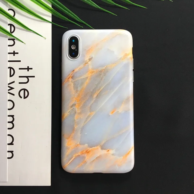 Capas For Iphonex Marble IMD Cases Iphone6 7 7Plus Lover Simple Black&ampWhite marble Full Soft TPU Covers 6s Funda |