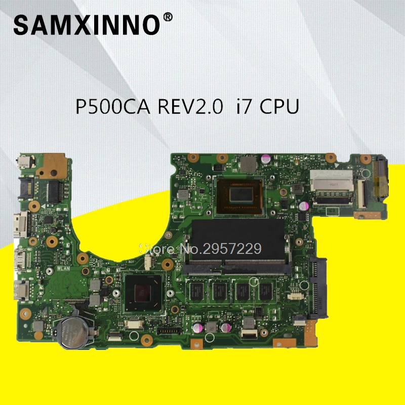 Оригинальная материнская плата для ноутбука P500CA P500C PU500C бортовой процессор REV.2.0 i7