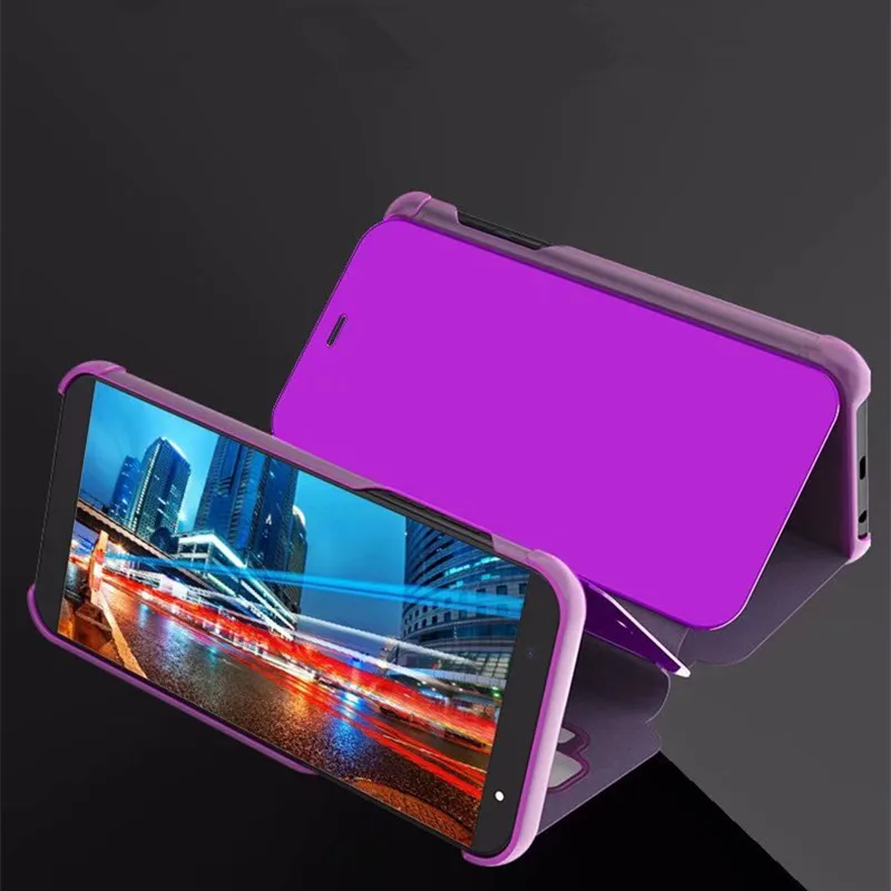 Умный зеркальный чехол с откидной крышкой и подставкой для Samsung J2 J3 J4 J5 J6 J7 J8 Prime Pro