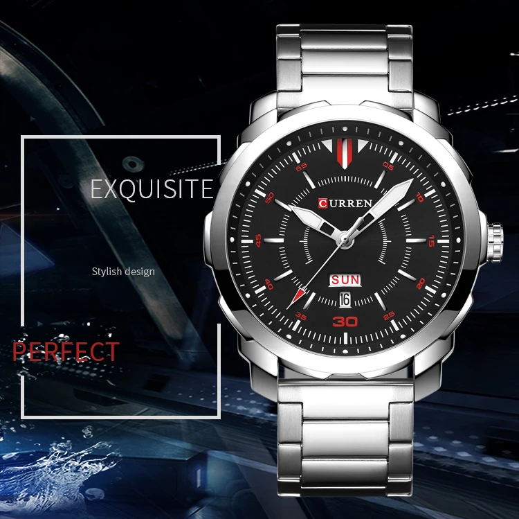 Curren часы мужские часы лучший бренд класса люкс relogio masculino curren quartzwatch модные повседневные часы Erkek Kol Saati 8266