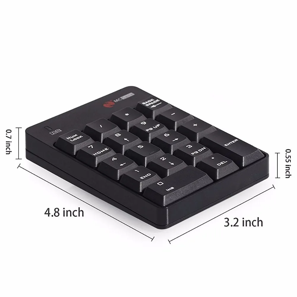 2.4 г USB цифровую клавишу PAD Беспроводной номер Pad 18 клавиш мини di G итал Клавиатура