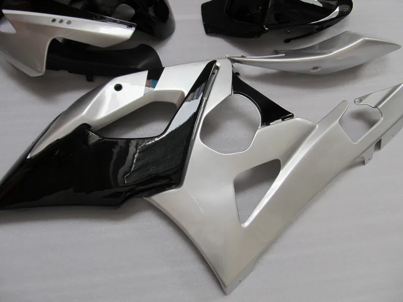 Набор обтекателей под давлением для GSXR1000 K5 05 06 GSXR 1000 2005 2006 ABS серебряный глянцевый