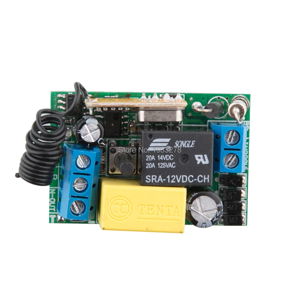 Беспроводной переключатель дистанционного управления 220 В переменного тока 10 А 1