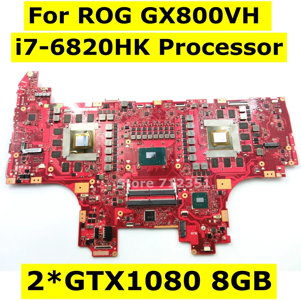 GX800VH материнская плата I7-7820HK процессор GTX1080 16 Гб Двойная графическая карта для ASUS ROG GX800 GX800VH Материнская плата ноутбука тест ОК