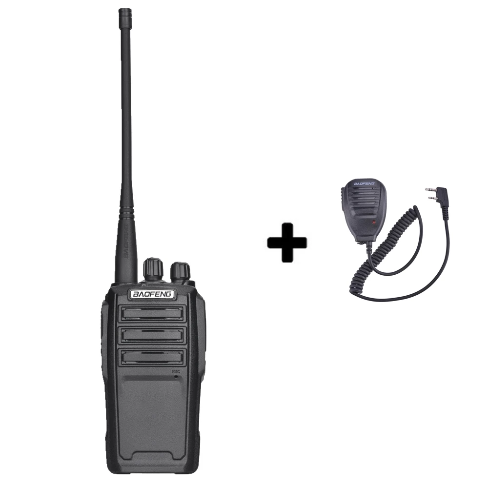 Add a mic speaker Baofeng UV-6 портативная рация, дальность действия, двухстороннее радио, 136-174/400-480 МГц, УКВ, УВЧ, Двухдиапазонный портативный радиоприемопередатчик, домофон - Цвет: Add a mic speaker