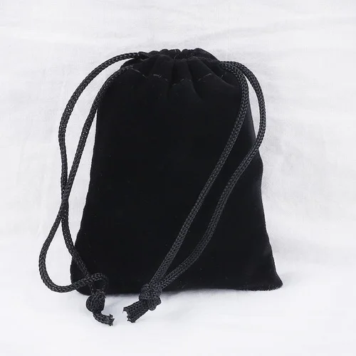 Black 10 шт./партия 5x7 см 7x9 см x 9 см x 12 см x 10x15 см цветные бархатные мешочки для упаковки ювелирных изделий, Дисплей упаковка с завязкой подарок сумки и чехлы - Цвет: Black