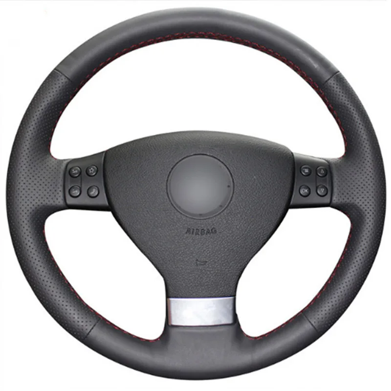 DIY Швейные-on из искусственной кожи крышка рулевого колеса точное подходят для