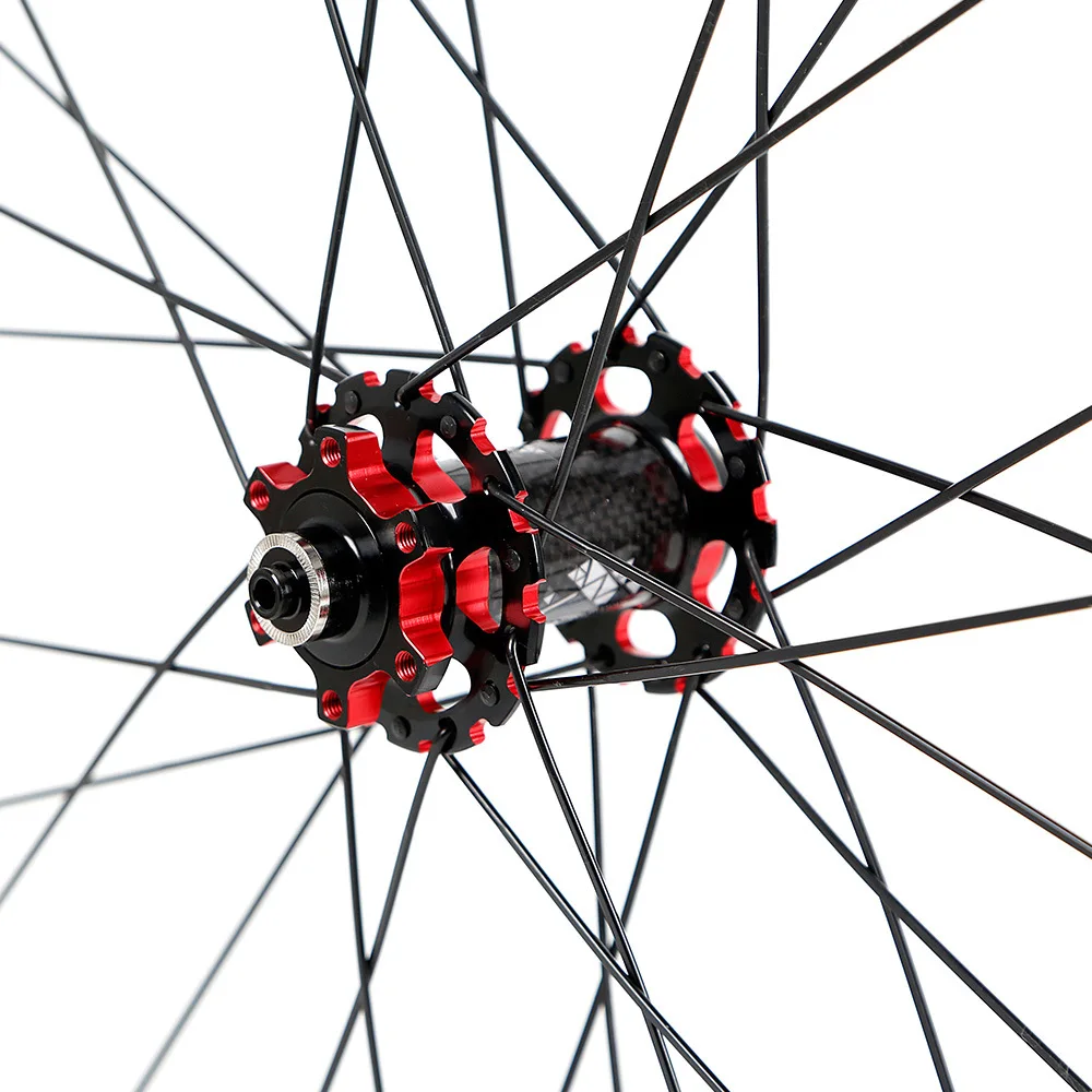 MTB велосипед 3k карбоновая колесная 27,5 29er 30 мм глубина обода через ось Quick Release четыре подшипника ступицы 28 отверстий цикл F/V