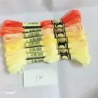 Многоцветная нить oneroom 8 шт., Аналогичная DMC Вышивка крестом хлопковое шитье, набор нитей для вышивки моток пряжи, инструменты для шитья DIY