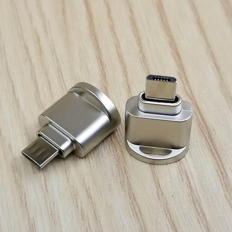 Высокое качество Micro Usb 2,0 type-c OTG Устройство для чтения карт памяти телефона Алюминиевый адаптер для TF Micro SD PC компьютер ноутбук аксессуары