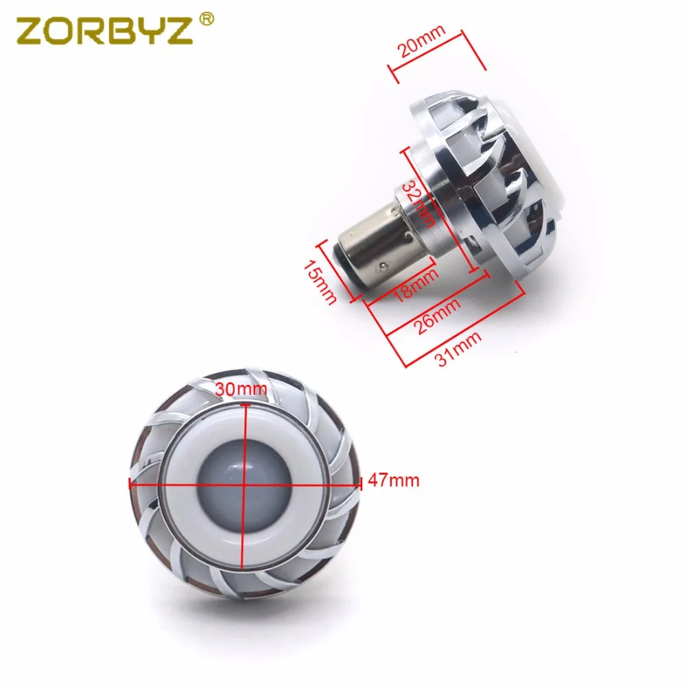 ZORBYZ 1 шт. мотоцикл 1157 Led BAY15D стробоскосветильник мигающий светодиодный фонарь