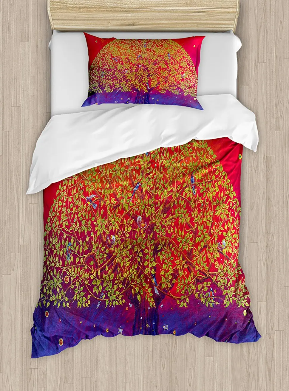 Этнический пододеяльник набор священное Бодхи Древо жизни тематический