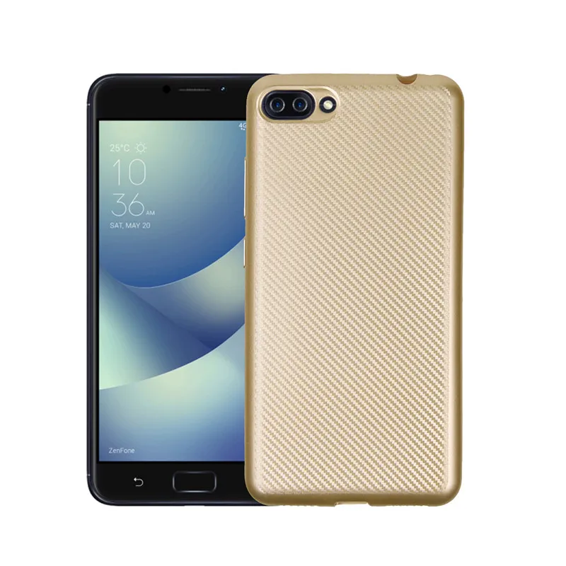 Для ASUS ZenFone 4 Max ZC554KL чехол из углеродного волокна Мягкий легкий и тонкий для