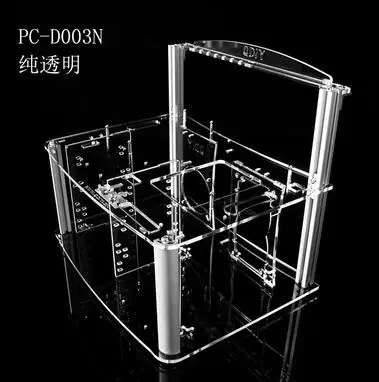 3N Transparent DIY PC тестовая скамейка открытая рамка чехол для компьютера ITX ATX MATX материнская плата разгон водяное охлаждение USB2.0 PCI видеокарта - Цвет: 3N Transparent