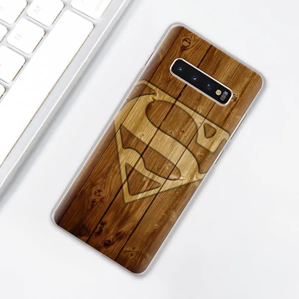 009 Значок "Супермен" с логотипом чехол для телефона для samsung Galaxy S10e S10 плюс S7 S8 S9 Plus, Note 8, 9, 10, плюс S10 5G M20 M30 жесткий чехол Coque - Цвет: 009