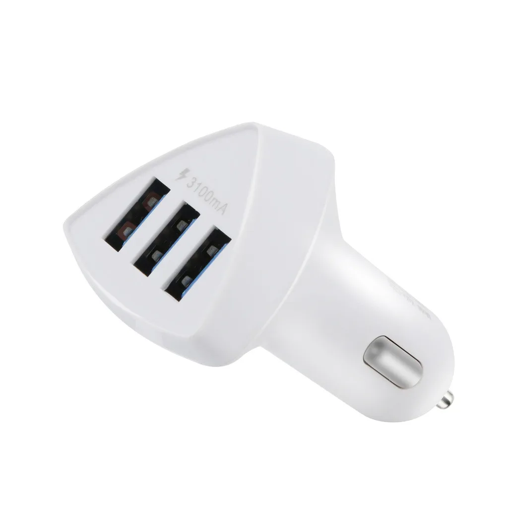 Тройное автомобильное зарядное устройство OMESHIN с 3 портами USB 0 5 В/А быстрый