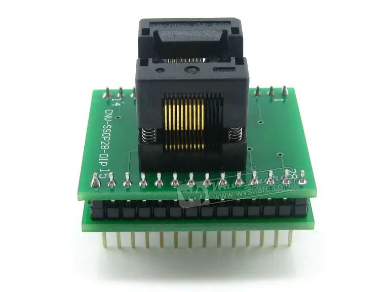 SSOP20 к DIP20 (A) TSSOP20 IC тестовая розетка программирующий адаптер 4 ширина 0 65