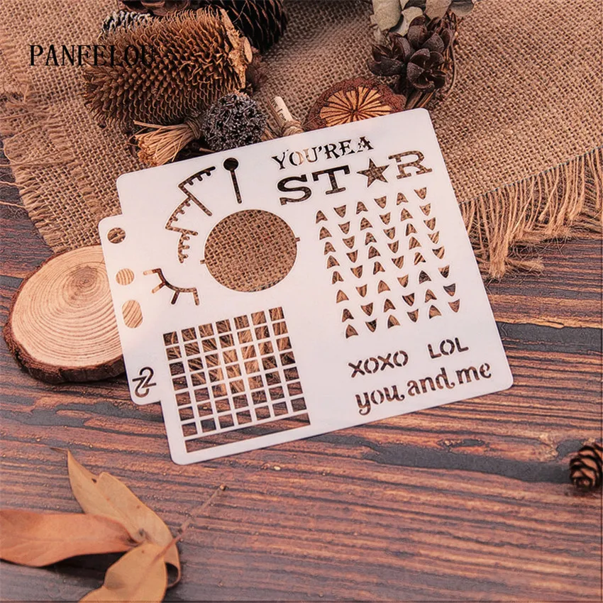 Первосортный лес трафареты для скрапбукинга спрей Пластиковая форма щит сделай