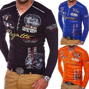 Мужская футболка с длинным рукавом из хлопка, размера плюс