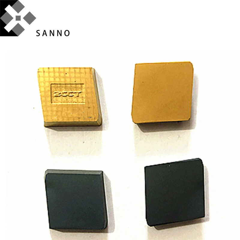 30PCS XC161008 coating of titanium milling inserts black / yellow 82 degree cnc carbide mills | Инструменты
