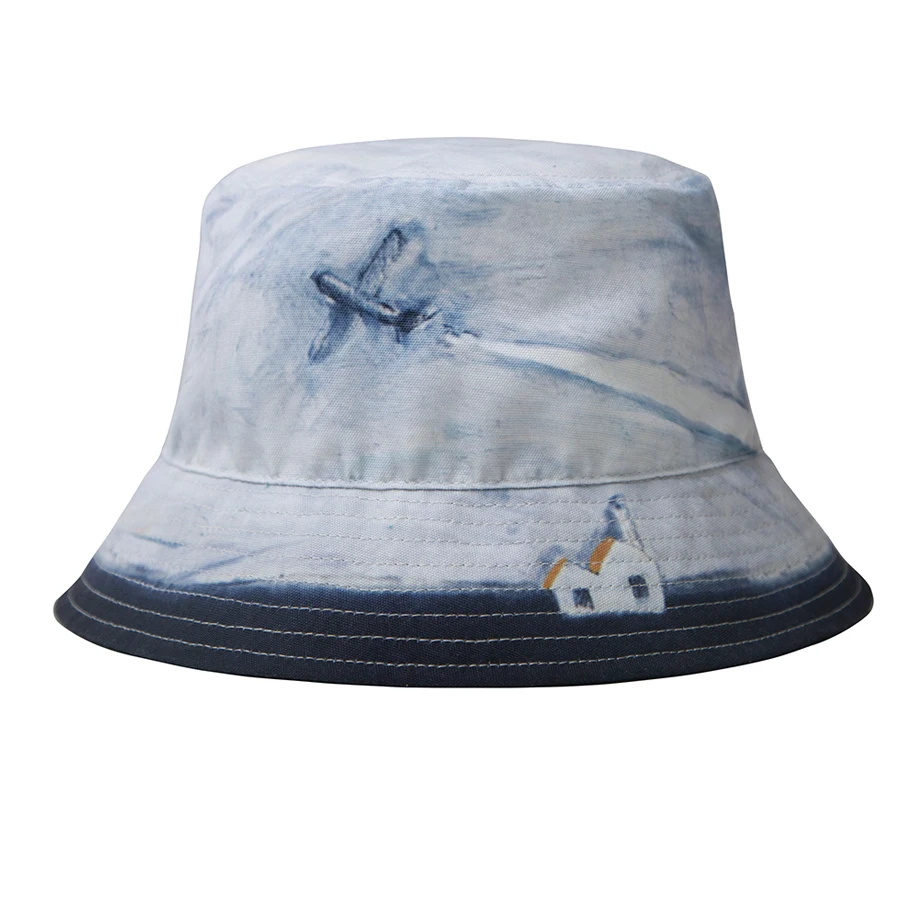 Оригинальные повседневные Панамы YIZISToRe для девочек и мальчиков из серии VIEW (FUN KIK)