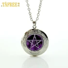 Лидер продаж, ожерелье TAFREE с подвеской в виде пурпурной пятиконечной звезды, японские оккультные ювелирные изделия, ожерелье с кабошоном, Женское Ожерелье N695