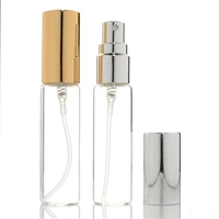 10ml portable mini glass refillable perfume bottle with atomizer empty cosmetic containers with sprayer for travel free shipping