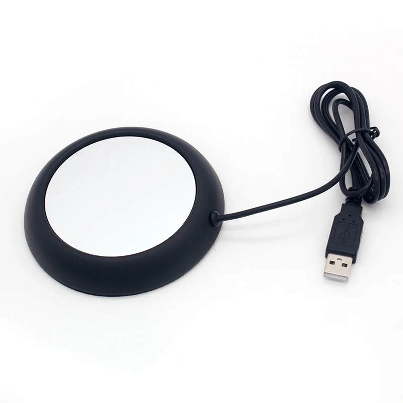 USB грелка для чашек с деревянным зерном нагреватель напитков сохраняющий тепло