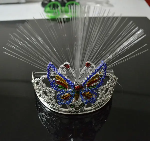 Бесплатная доставка 2 шт./лот светодиодная бабочки повязка на голову светло до