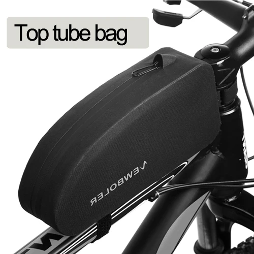One Top Tube Bag NEWBOLER Водонепроницаемая велосипедная сумка, велосипедная Туристическая Сумка для багажника, седельная сумка, передняя Верхняя трубка, велосипедная сумка, велосипедная сумка, сумка на руль, опция - Цвет: One Top Tube Bag