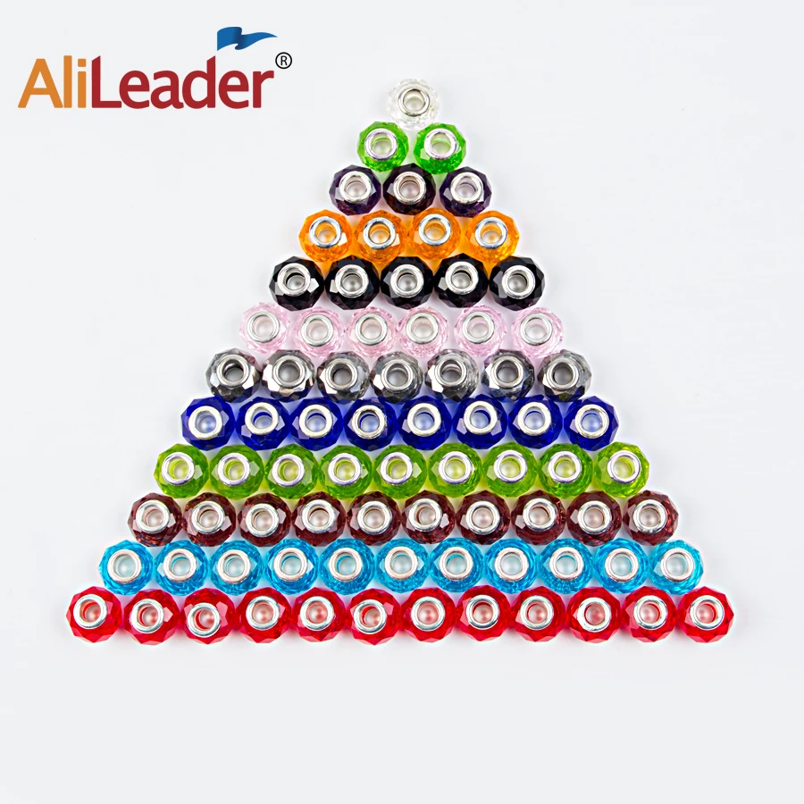 AliLeader 10 шт. плетеные украшения бусины для волос шарик аксессуары наращивания