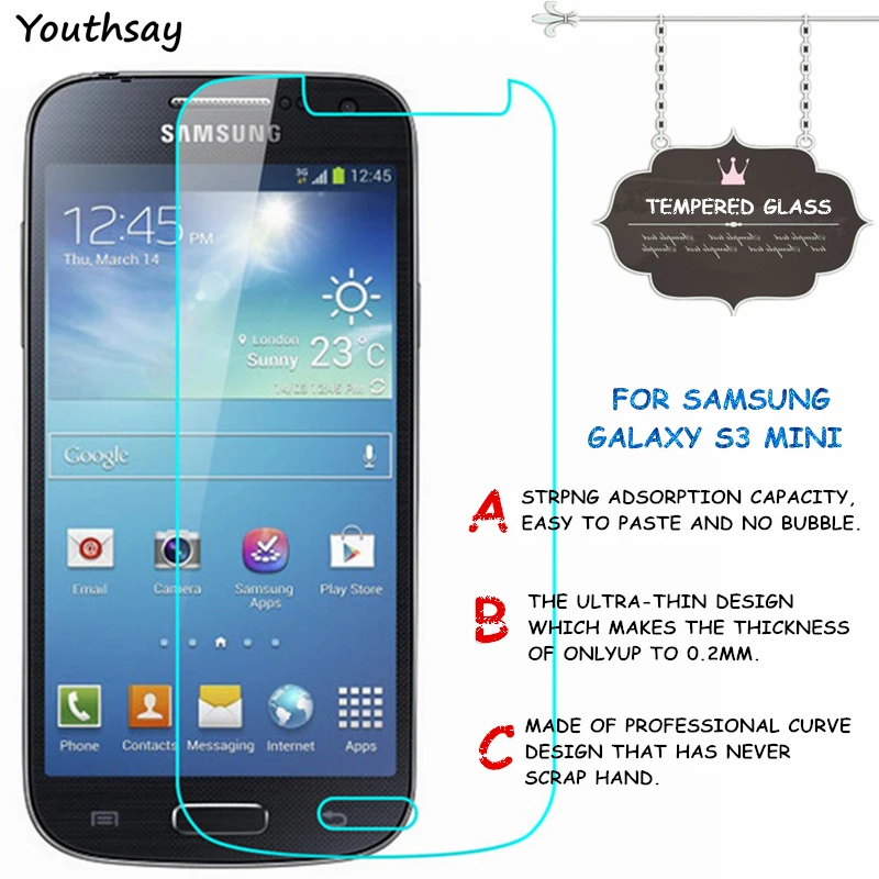 Для стекла Samsung Galaxy S4 Mini Закаленное стекло для защиты экрана Youthsay| |